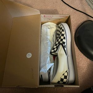 Checkered vans! Never worn